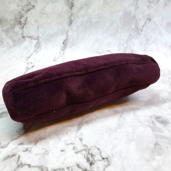 Estee Lauder cosmetic bag clutch burgundy - Picture 5 of 6